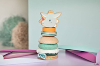 Drewniana układanka piramida z miękkimi elementami Smok Joe 83472 LILLIPUTIENS 