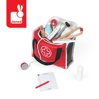 Zestaw dla dzieci zostanę lekarzem 10 el J06513-Janod, zabawki mały lekarz