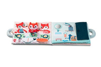 Miła, mięciutka książeczka aktywizująca z uroczą przytulanką „Dzień dobry, mały lisku” 83270-Lilliputiens