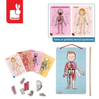 Edukacyjna układanka magnetyczna, "Anatomia człowieka", J05491-Janod, układanki dla dzieci