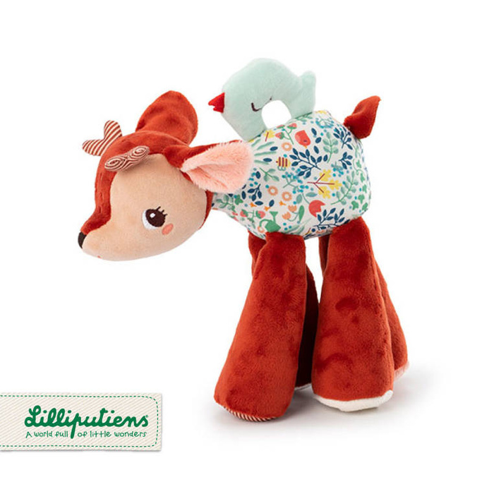 Przytulanka dźwiękowa aktywizująca galopująca Sarenka Stella 83468 Lilliputiens