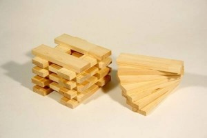 Klocki drewniane Dupla naturel 210009-Pilch, zabawki edukacyjne