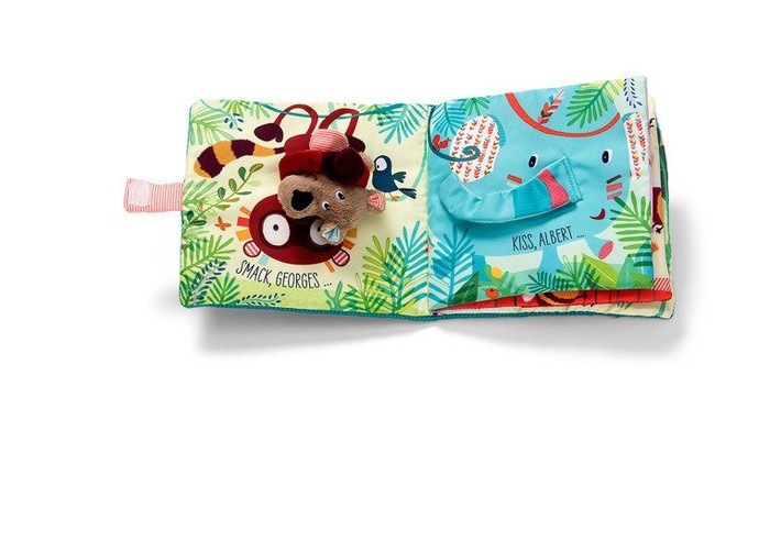 Książeczka z mini-pacynką wielofunkcyjna „Pocałuj Cesara” Niedźwiadek Cesar 86863-Lilliputiens