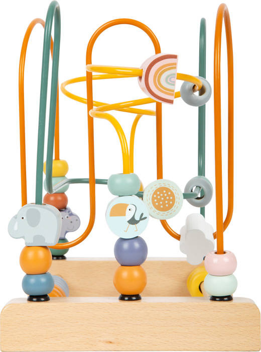 Kolorowa pętla motoryczna Safari z liczydłem 11956-Small Foot, zabawki rozwojowe