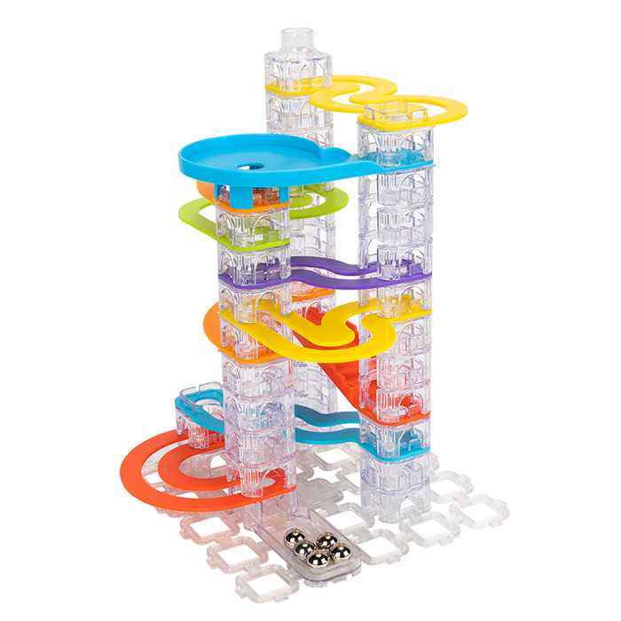 Kulodrom Trestle Tracks Zestaw Konstruktorski Fat Brain Toys FA313-2 labirynt dla kulek