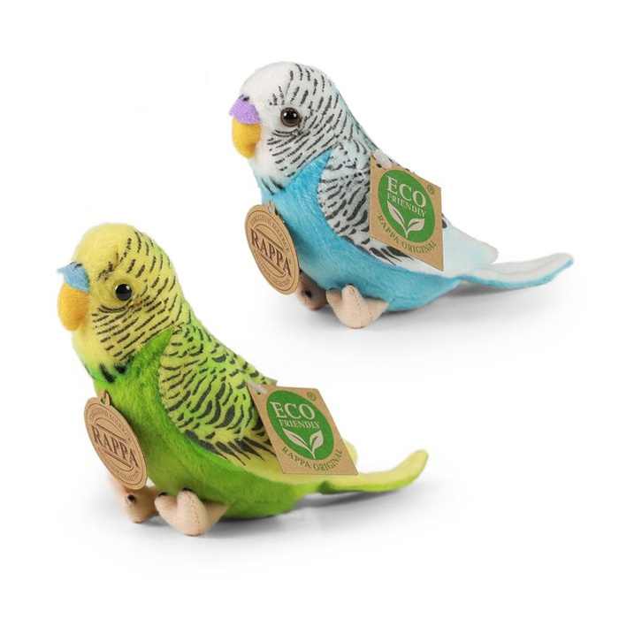 Pluszowe Papużki Faliste z dźwiękiem Rappa 710511 maskotki interaktywne dla dzieci