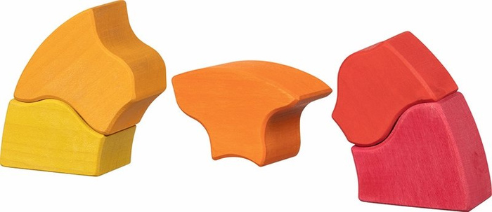 Układanka drewniana tęcza Wschód Słońca Goki 58372