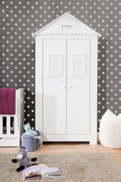 Biała szafa 2 drzwiowa Pinio Marsylia MDF