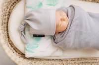 Lekki dzianinowy kocyk Mgiełka szary LL3141-Lullalove kocyki dla dzieci