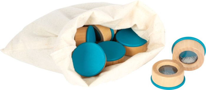 Memo dźwiękowe Sensory posłuchaj dźwięku drewniane pojemniki 12468 Small Foot pamięciowa zabawka muzyczna