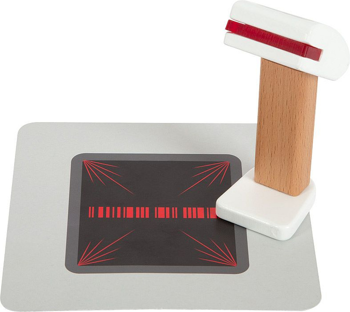 Drewniana kasa sklepowa dla dzieci z kalkulatorem Fresh Small Foot 12249-SF