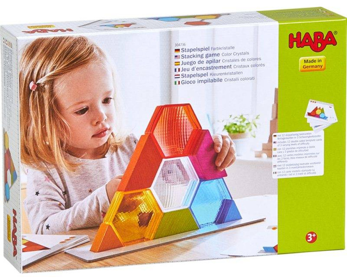 Układanka dla dzieci Kryształowe barwy HB304736-Haba, puzzle i mozaiki