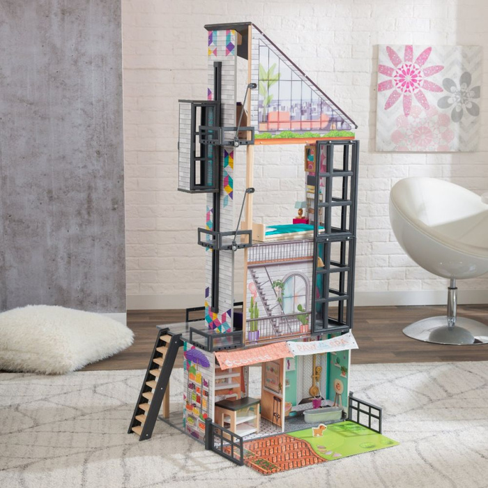 Domek dla lalek Wieżowiec Bianka City Life KK65989- KidKraft, dla dziewczynek