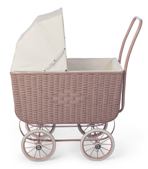 Wózek retro dla lalek Doll Pram Retro Rattan Rose Astrup 84180