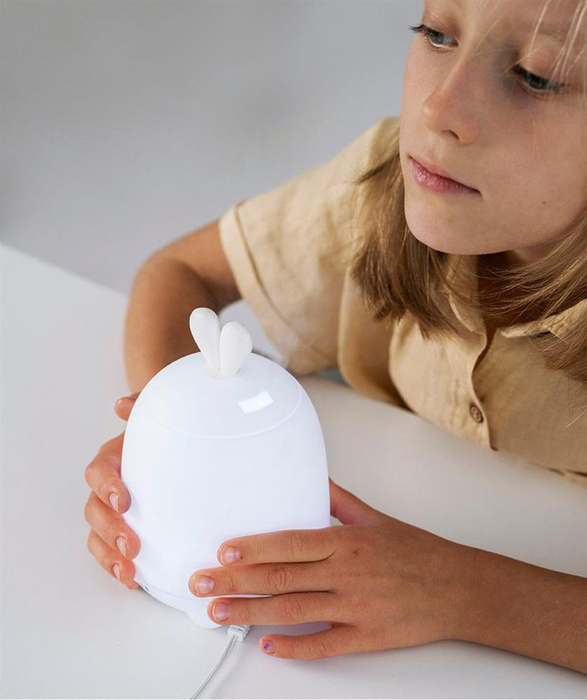 Dyfuzor Lampka 2w1 biały królik Rabbit & Friends Lampki nocne dla dzieci