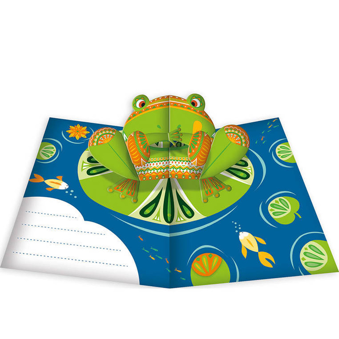 Zestaw kreatywny Przestrzenne kartki pop-up 3D Zwierzęta 6+ J07987-Janod, zestaw artystyczny