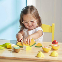 Cutting Fruit drewniane owoce do krojenia 14021-Melissa & Doug, zabawy w kuchnie dla dzieci