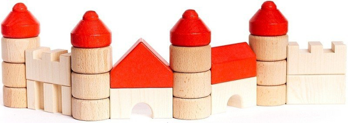 Zamek "Nowy Wiśnicz" do zbudowania, 33910-Bajo, klocki drewniane