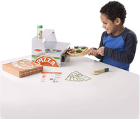Top & Bake - drewniana lada i piec do robienia pizzy 34 el 19465- Melissa & Doug, zabawa w gotowanie 