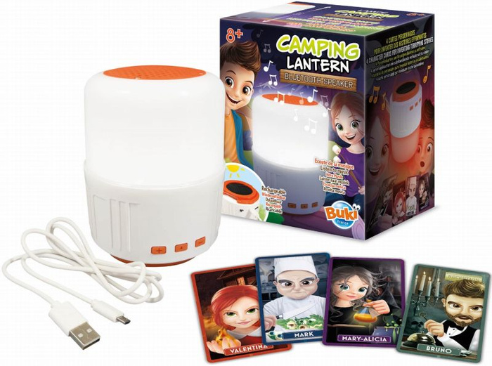 Lampka solarna Latarka Bluetooth na kemping Buki BN018