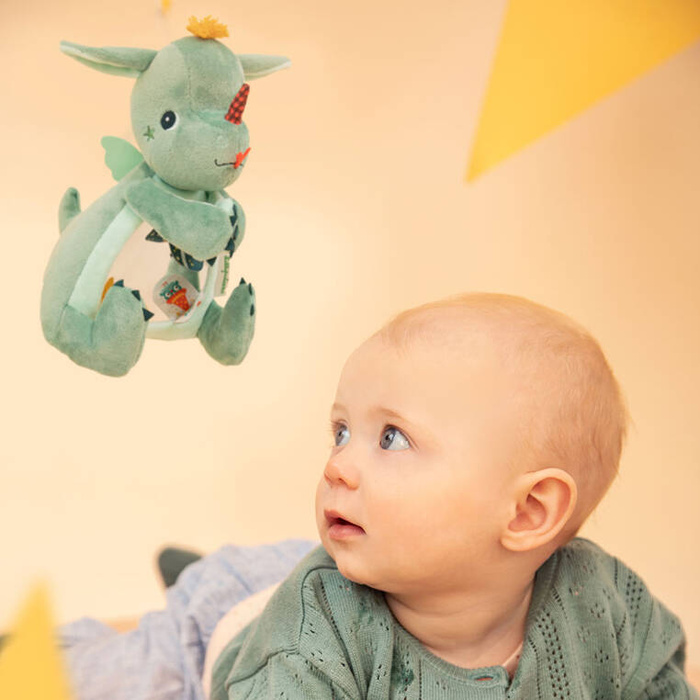 Przytulanka aktywizująca z lusterkiem A kuku Smok Joe Lilliputiens 83552