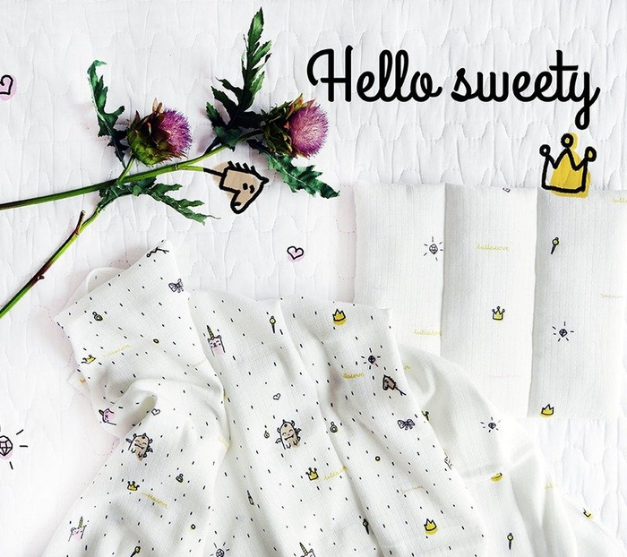 Muślinowa poduszka Księżniczka LL8176-Lullalove, wyprawka dla niemowlaka