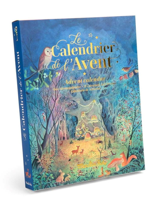 Kalendarz adwentowy z latarką projektorem i bajkami La Grande Famille Moulin Roty 632322 prezent na święta