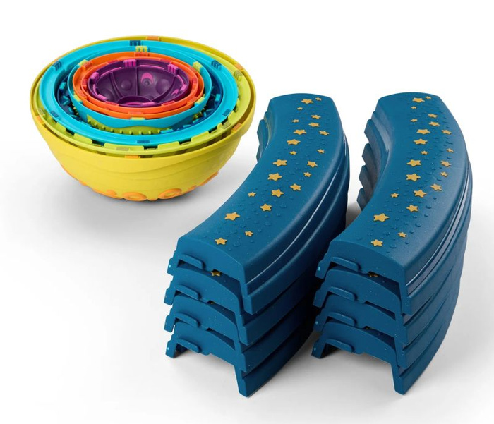 Kombinacyjna ścieżka sensoryczna dla dzieci z planetami 16 modułów Planet Hopper B.Toys BX2494Z