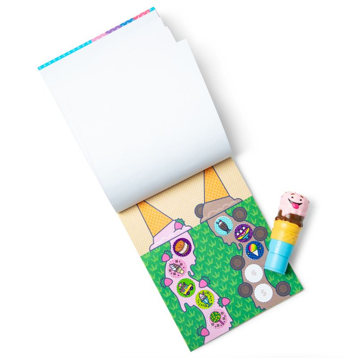 Sticker Wow stempel z naklejkami Lody Melissa & Doug 50242 książeczka z naklejkami