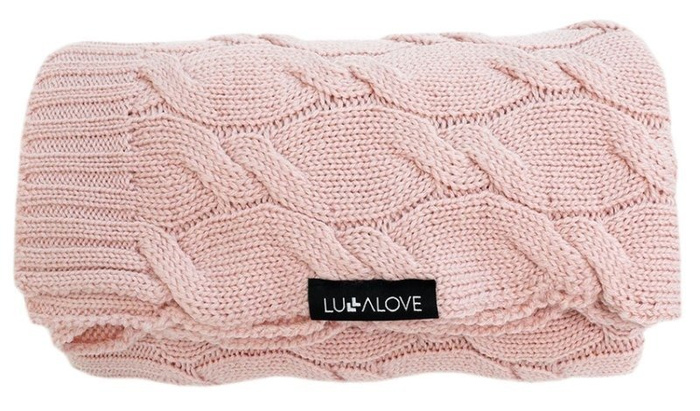 Kocyk z wełny Merino różowy LL6678-Lullalove, wyprawka dla niemowlaka