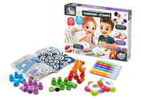 Pieczątki dla dzieci Zestaw artystyczny z książeczką aktywności Buki FK012