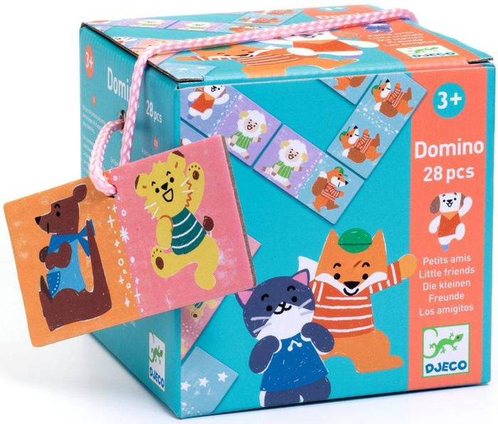 Domino dla dzieci MALI PRZYJACIELE DJ08185-Djeco, gra edukacyjna