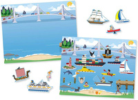 Książeczka z naklejkami wielokrotnego użytku Pojazdy 14199-Melissa & Doug, naklejki dla dzieci