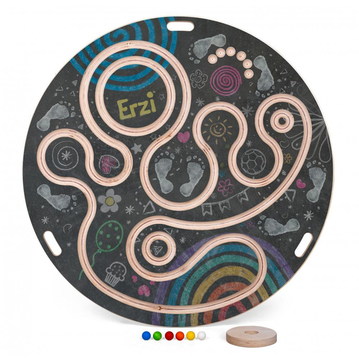 Drewniana deska do balansowania gra zespołowa dysk z labiryntem Team Disc 46252 Erzi podest sensoryczny