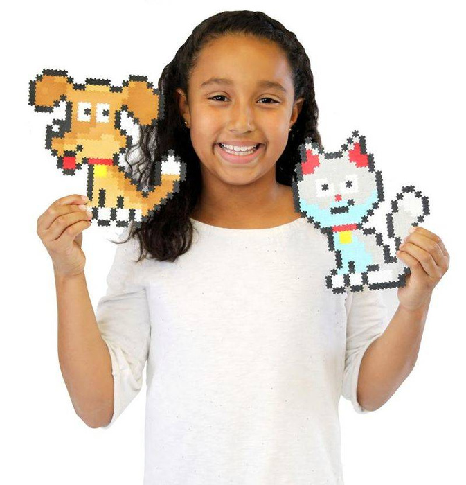 Pixelki puzzle Pies i Kot Jixelz 700 elementów FA199-1 Fat Brain Toys, puzzle dla dzieci