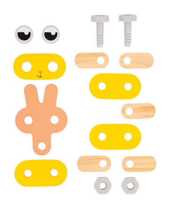 Drewniane zwierzątka do składania 53 elementy Brico Kids Janod J06450