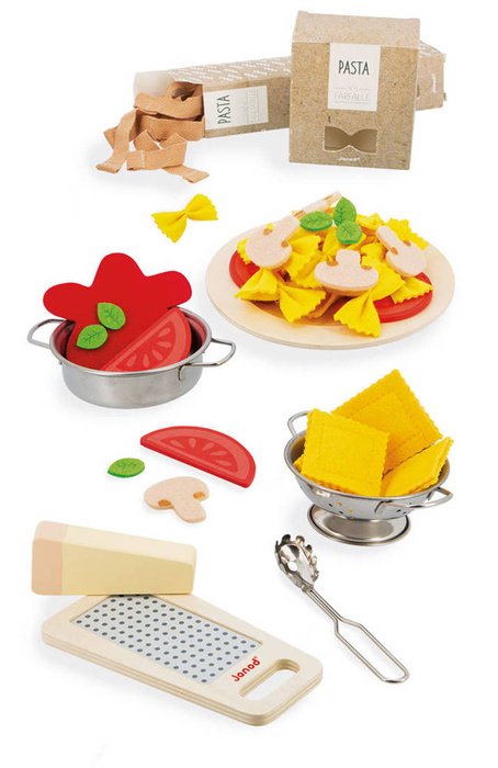 Filcowy zestaw makaronów i akcesoria Janod J06598