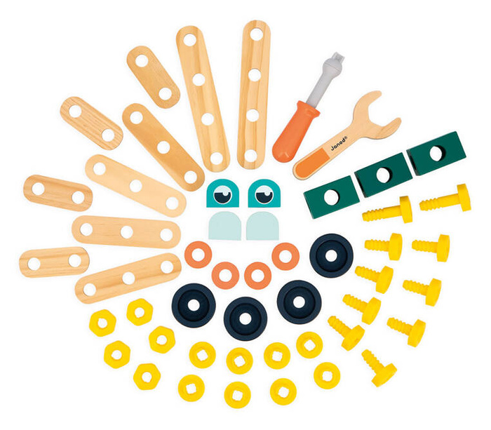 Zestaw konstruktora 50 elementów z drewna Brico'kids J06453 Janod