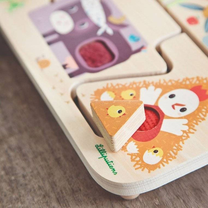 Drewniana tablica labirynt sensoryczny Farma 83339 Lilliputiens