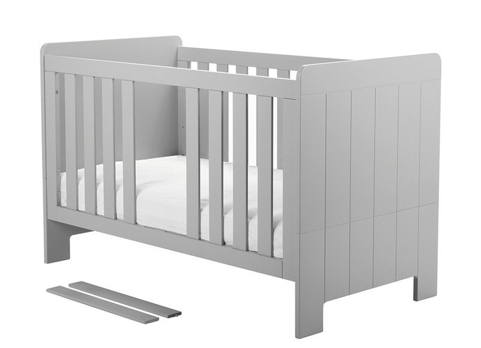 Szare Łóżeczko tapczanik 140x70 Pinio Calmo