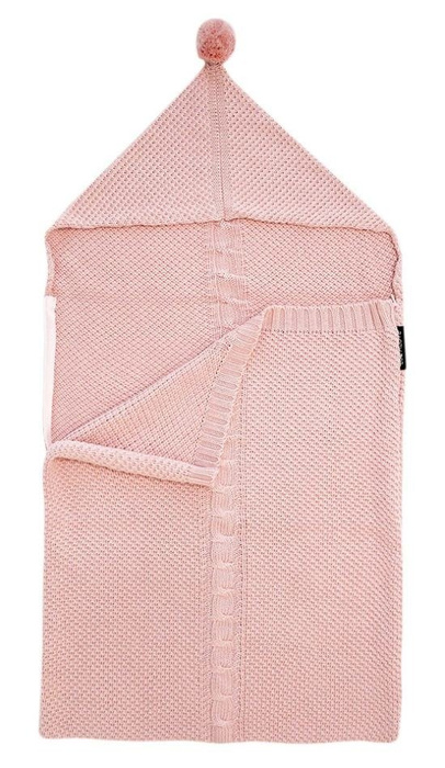 Śpiworek-kocykowy pudrowy róż LL6593-Lullalove, wyprawka dla niemowlaka