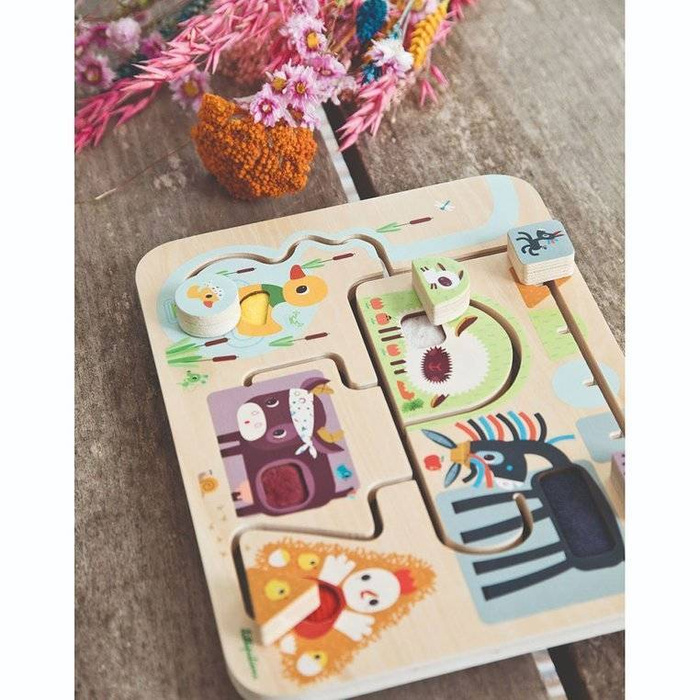 Drewniana tablica labirynt sensoryczny Farma 83339 Lilliputiens