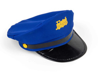 Czapka konduktora pociągu dla dzieci niebieska z regulacją Bigjigs 37058