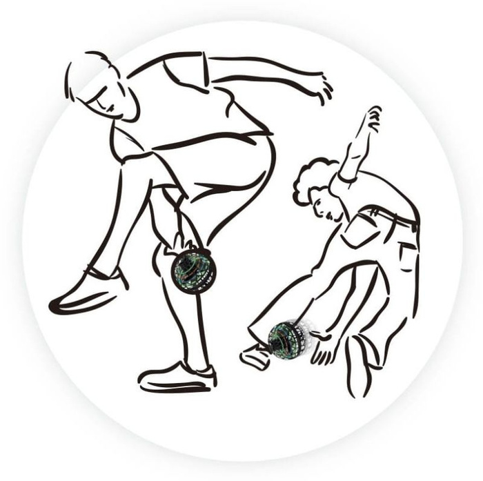 Latająca piłka do zabawy dla dzieci LED USB Buki SP006