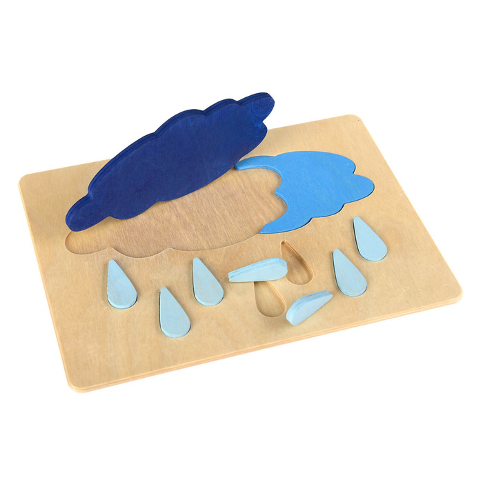 Drewniane duże tablice edukacyjne z puzzlami Zjawiska Pogodowe i przyroda 110131 Pilch