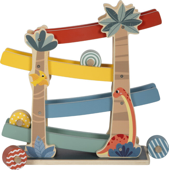 Kulodrom zjeżdżalnia kulek Dino Small Foot 12614 zabawki rozwojowe