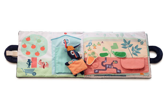 Miękka książeczka aktywizująca "Osiołek Ignace na farmie" 83415 Lilliputiens