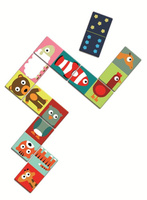 Domino dla dzieci Zwierzęta świata DJ08165-Djeco, zabawki edukacyjne