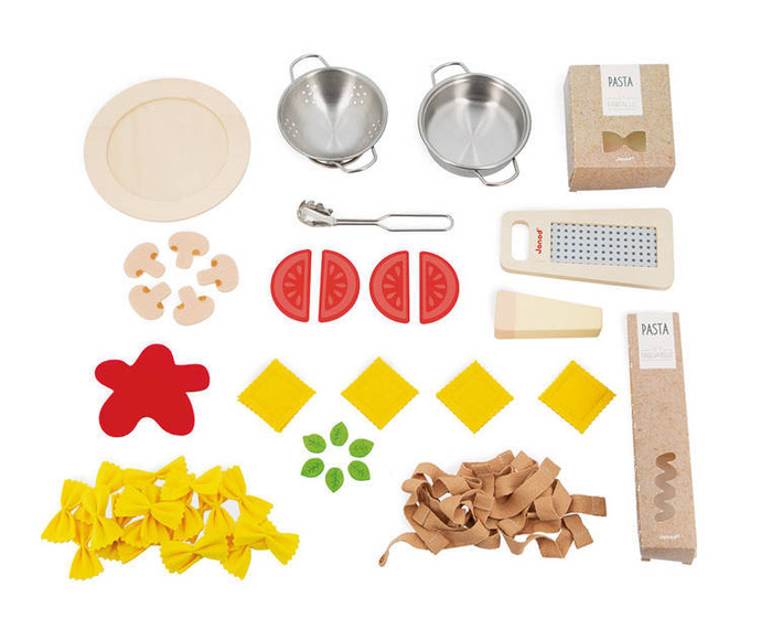 Filcowy zestaw makaronów i akcesoria Janod J06598