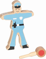 Zestaw znaków drogowych 21 el Policjant Ole Goki 53773 zabawki drewniane dla dzieci